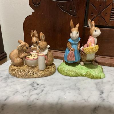 UD782 Beatrix Potter "Flopsy, Mopsy & Cotton-Tail" & "Flopsy And Benjamin" Ltd. Ed.