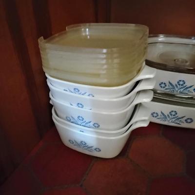Vintage Corningware Blue Cornflower Print