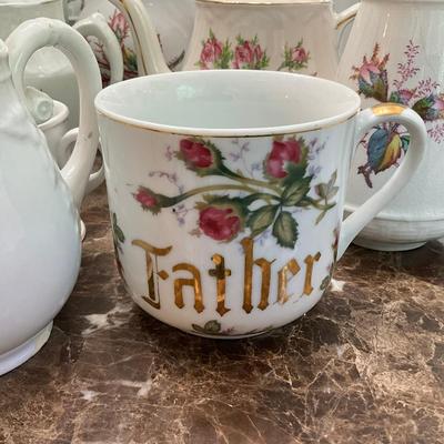 MB788 Antique Ironstone & Porcelain Moss Rose Set