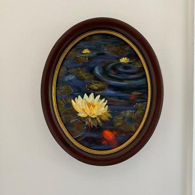 MB790 Original Acrylic On Canvas "Water Lillies" By Jennifer Roi Milles