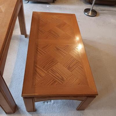 SOFA TABLE AND MATCHING COFFEE TABLE