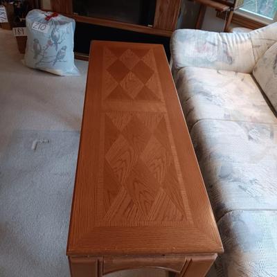 SOFA TABLE AND MATCHING COFFEE TABLE