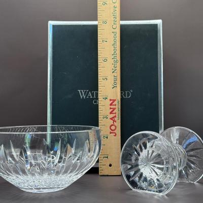 LOT 3D: Waterford Crystal Collection 1 Bowl, Candle Stick Holder & More