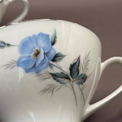 LOT 8D: Noritake Sylvia China Set, Vintage Chinese Cloisonne Chopsticks & More