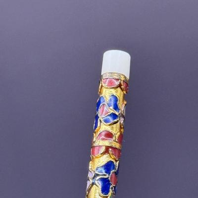 LOT 8D: Noritake Sylvia China Set, Vintage Chinese Cloisonne Chopsticks & More