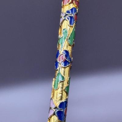 LOT 8D: Noritake Sylvia China Set, Vintage Chinese Cloisonne Chopsticks & More