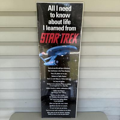 LOT 11P: Star Trek Decor - Wall Clocks, Poster, Framed Print & More