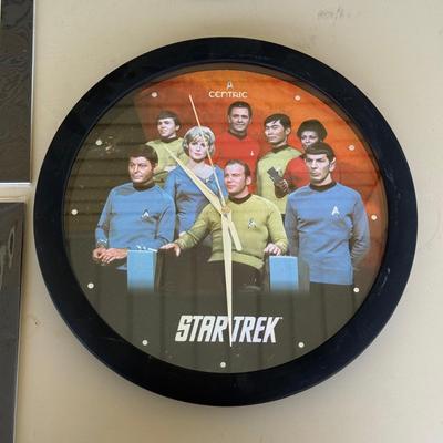 LOT 11P: Star Trek Decor - Wall Clocks, Poster, Framed Print & More