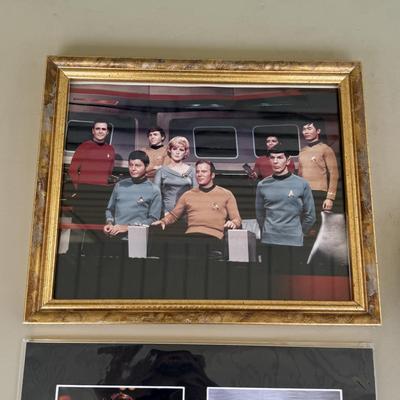 LOT 11P: Star Trek Decor - Wall Clocks, Poster, Framed Print & More