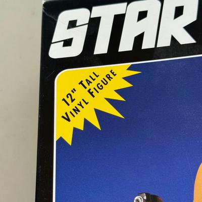 LOT 12P: Vintage Star Trek 12 Inch Captain Kirk Model Kit & Playmates Toys Action Figures
