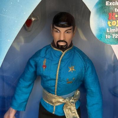 LOT 12P: Vintage Star Trek 12 Inch Captain Kirk Model Kit & Playmates Toys Action Figures