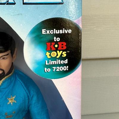 LOT 12P: Vintage Star Trek 12 Inch Captain Kirk Model Kit & Playmates Toys Action Figures