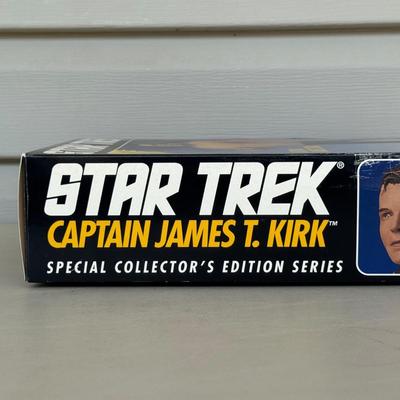 LOT 12P: Vintage Star Trek 12 Inch Captain Kirk Model Kit & Playmates Toys Action Figures
