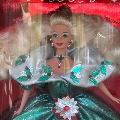 LOT 15P: NRFB Mattel Happy Holidays Barbie Dolls - 50304, 14103 & 20200