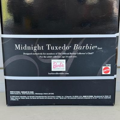 LOT 16P: NRFB Mattel Barbie Dolls - 2001 Midnight Tuxedo Barbie 28796 & Cafe Society Barbie 18892