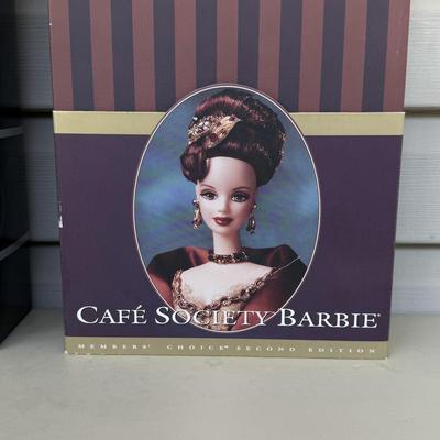 LOT 16P: NRFB Mattel Barbie Dolls - 2001 Midnight Tuxedo Barbie 28796 & Cafe Society Barbie 18892