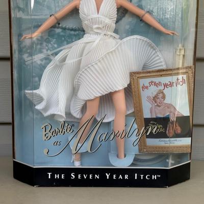 LOT 17P: NRFB Mattel Barbie Doll Marilyn Monroe Collection - The Seven Year Itch 17155, Gentlemen Prefer Blondes 17452 & 17451