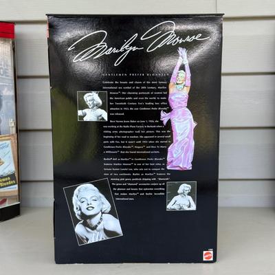 LOT 17P: NRFB Mattel Barbie Doll Marilyn Monroe Collection - The Seven Year Itch 17155, Gentlemen Prefer Blondes 17452 & 17451