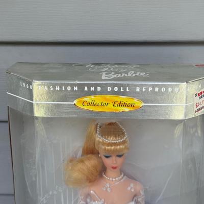 LOT 18P: NRFB Mattel Barbie Doll Collectors Edition Wedding Day Barbie 17119 & 17120 & Solo In The Spotlight Reproduction 13534