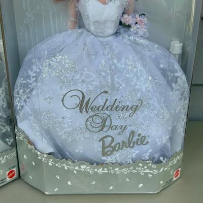 LOT 18P: NRFB Mattel Barbie Doll Collectors Edition Wedding Day Barbie 17119 & 17120 & Solo In The Spotlight Reproduction 13534