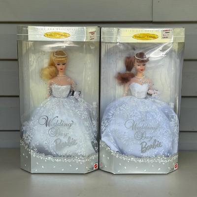 LOT 18P: NRFB Mattel Barbie Doll Collectors Edition Wedding Day Barbie 17119 & 17120 & Solo In The Spotlight Reproduction 13534