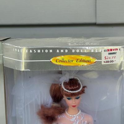 LOT 18P: NRFB Mattel Barbie Doll Collectors Edition Wedding Day Barbie 17119 & 17120 & Solo In The Spotlight Reproduction 13534