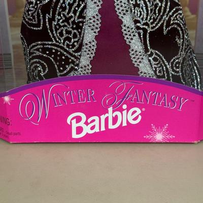 LOT 19P: NRFB Mattel Barbie Doll Special Edition Winter Fantasy 17249 & Winter Evening 19218