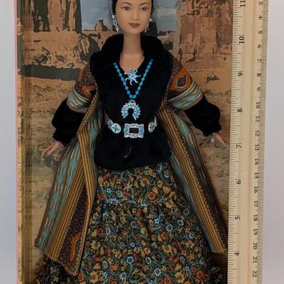 LOT 20P: NRFB Mattel Barbie Collector Edition Dolls Of the World, Princess of the Navajo, 2004 ID # B8956, A Beautiful Addition to Any...