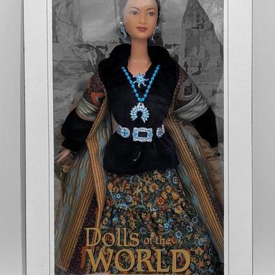 LOT 20P: NRFB Mattel Barbie Collector Edition Dolls Of the World, Princess of the Navajo, 2004 ID # B8956, A Beautiful Addition to Any...