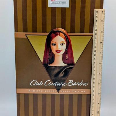 LOT 21P: NRFB Mattel Barbie Collector Edition Doll, Club Couture Barbie, 1999 ID #26068