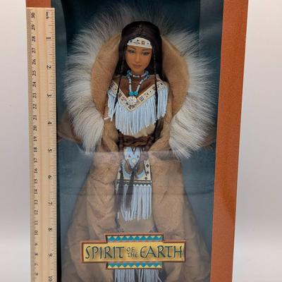 LOT 22P: NRFB Mattel Barbie Collector Edition, Spirit of the Earth, 2001 ID # 50707, Just Gorgeous In Every Detail!