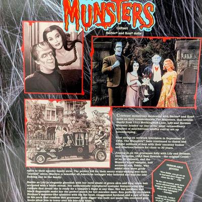 LOT 23P: NRFB Mattel Barbie Collectibles, The Munsters Gift Set, 2001, ID # 50544, Don't Miss This Monstrous Opportunity to Own This...