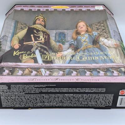 LOT 25P: NRFB Mattel Barbie Collector Edition Doll, 1999 ID # 23880, King Arthur & Queen Guinevere, A Fabulous Edition to Your Own...