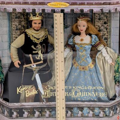 LOT 25P: NRFB Mattel Barbie Collector Edition Doll, 1999 ID # 23880, King Arthur & Queen Guinevere, A Fabulous Edition to Your Own...