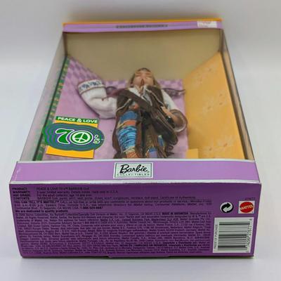 LOT 28P: NRFB Mattel Barbie Collectibles, Peace & Love 70's, 2000 ID #27677, Can You Dig It?