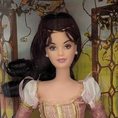 LOT 31P: NRFB Mattel Barbie Collector Edition Doll, Romeo and Juliet, 2004 ID # B5655, "But, Soft, What Light Through Yonder Window...