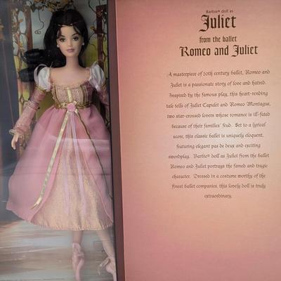 LOT 31P: NRFB Mattel Barbie Collector Edition Doll, Romeo and Juliet, 2004 ID # B5655, "But, Soft, What Light Through Yonder Window...