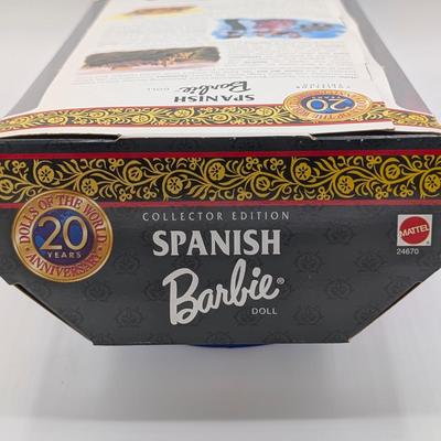 LOT 32P: NRFB Mattel Barbie Collector Edition, Princess of the Portuguese Empire 2002 ID # 56217 & Spanish Barbie 1999 ID #24670
