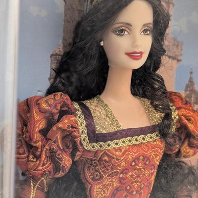 LOT 32P: NRFB Mattel Barbie Collector Edition, Princess of the Portuguese Empire 2002 ID # 56217 & Spanish Barbie 1999 ID #24670
