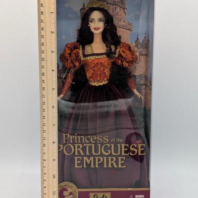 LOT 32P: NRFB Mattel Barbie Collector Edition, Princess of the Portuguese Empire 2002 ID # 56217 & Spanish Barbie 1999 ID #24670