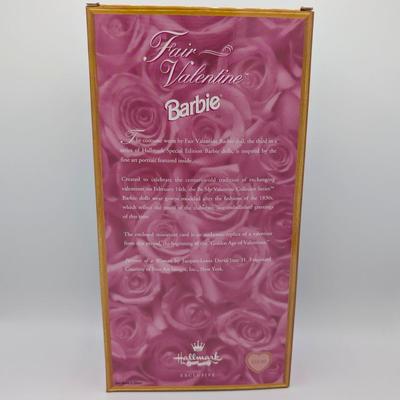 LOT 33P: NRFB Mattel Barbie Collector Edition Hallmark Special Edition Fair Valentine 1997 ID # 18091 & Sentimental Valentine 1996 ID...