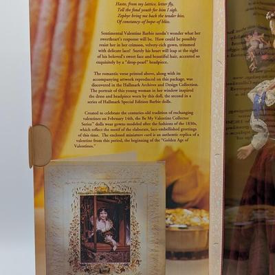 LOT 33P: NRFB Mattel Barbie Collector Edition Hallmark Special Edition Fair Valentine 1997 ID # 18091 & Sentimental Valentine 1996 ID...