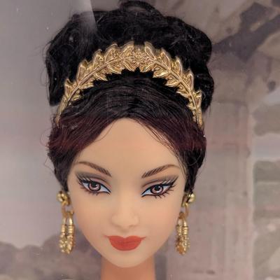 LOT 34P: NRFB Mattel Barbie Collector Editions Princess of the Nile, 2001 ID # 53369 & Princess of Ancient Greece, 2003 ID #B3461