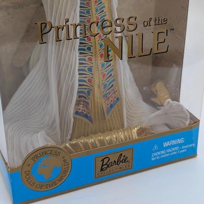 LOT 34P: NRFB Mattel Barbie Collector Editions Princess of the Nile, 2001 ID # 53369 & Princess of Ancient Greece, 2003 ID #B3461