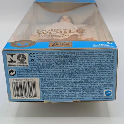 LOT 34P: NRFB Mattel Barbie Collector Editions Princess of the Nile, 2001 ID # 53369 & Princess of Ancient Greece, 2003 ID #B3461