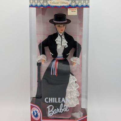 LOT 35P: NRFB Mattel Barbie Collector Editions Peruvian Barbie 1998 ID # 21506 & Chilean Barbie 1997 ID # 18559