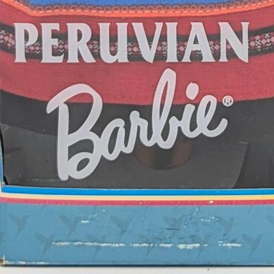 LOT 35P: NRFB Mattel Barbie Collector Editions Peruvian Barbie 1998 ID # 21506 & Chilean Barbie 1997 ID # 18559