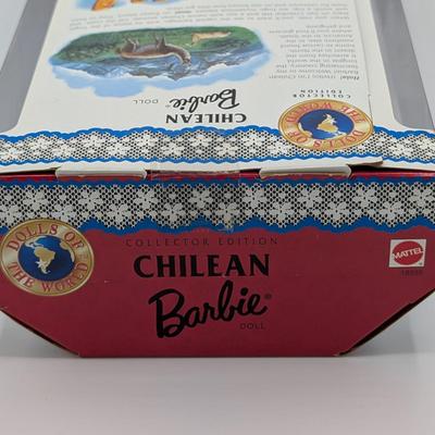 LOT 35P: NRFB Mattel Barbie Collector Editions Peruvian Barbie 1998 ID # 21506 & Chilean Barbie 1997 ID # 18559