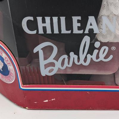 LOT 35P: NRFB Mattel Barbie Collector Editions Peruvian Barbie 1998 ID # 21506 & Chilean Barbie 1997 ID # 18559