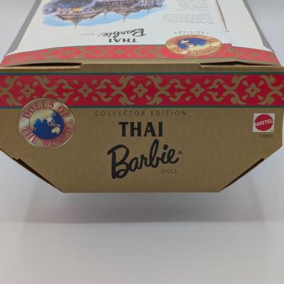 LOT 36P: NRFB Mattel Barbie Collector Editions Moroccan Barbie 1998 ID # 21507 & Thai Barbie 1997 ID # 18561